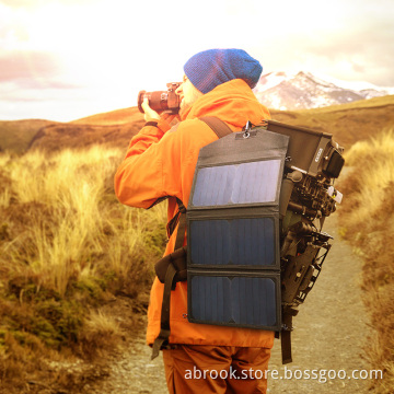 High efficiency 20W waterproof foldable solar mobile phone charger